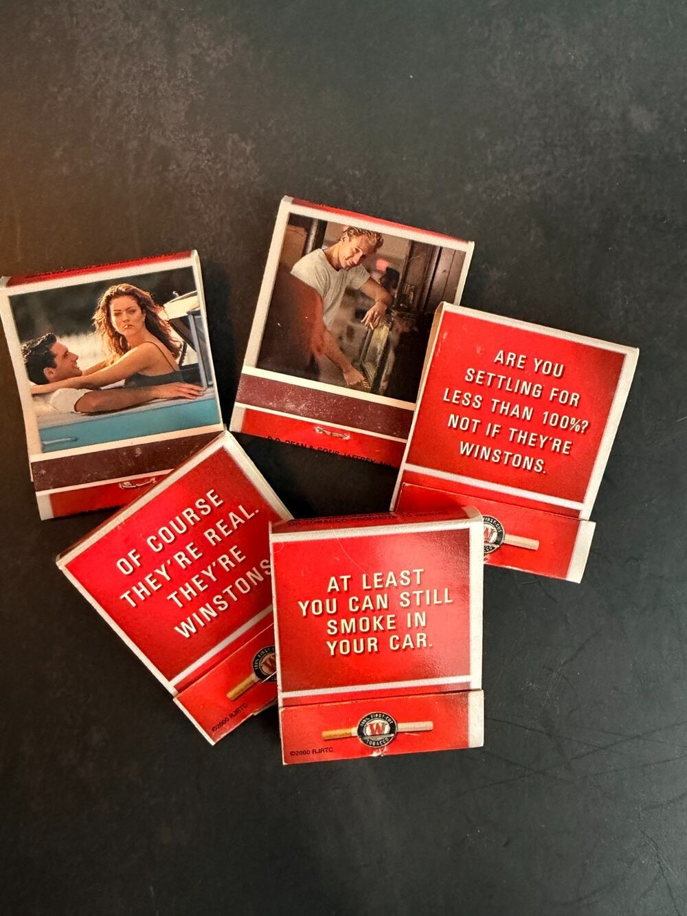 Winston Cigarettes Matchbooks Lot 5 Promotional 2000